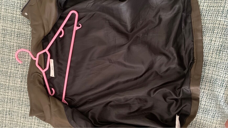 Mango deri ceket - Görsel 9