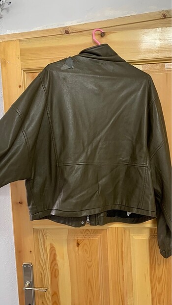 Mango deri ceket - Görsel 5