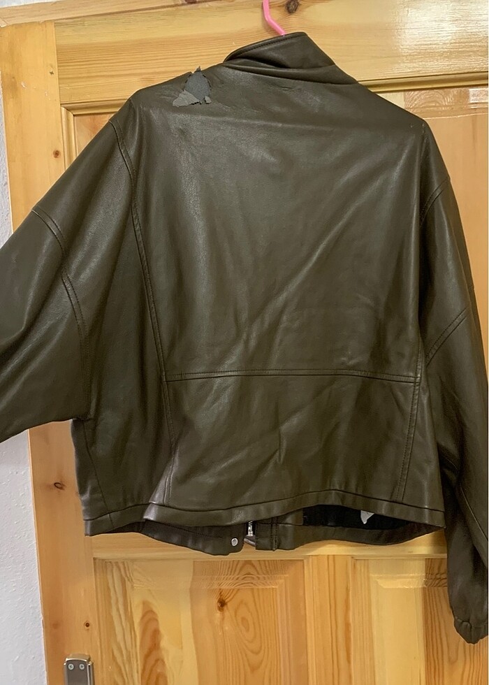 Mango deri ceket - Görsel 5