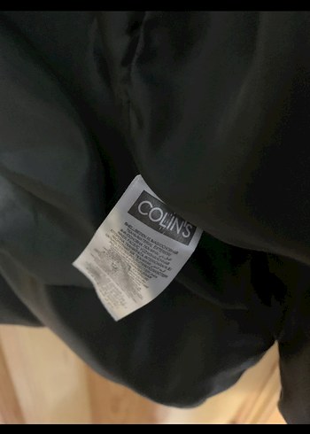 Düğmeli Kahverengi Deri Kadın mont Colins - Görsel 3