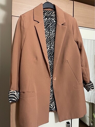 Trendyol & Milla Taba astarlı blazer ceket