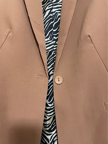 xs Beden Taba astarlı blazer ceket