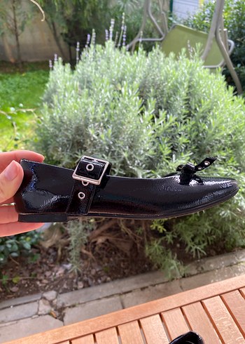 River island orijinal Siyah Gotik Blok Topuklu Babet - Görsel 3