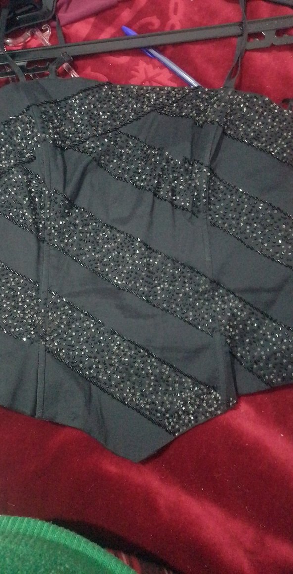 Siyah İşlemeli büstiyer - Görsel 3