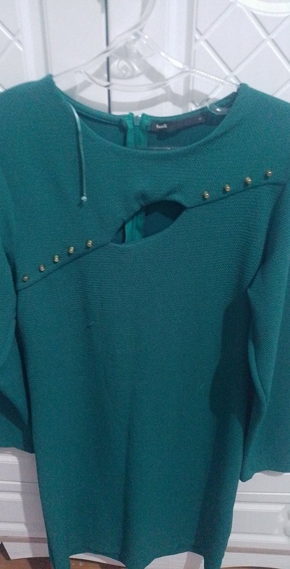 taş detaylı elbise - Görsel 2