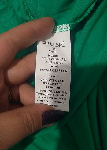 Yeşil Uzun onu kısa elbise - Görsel 7