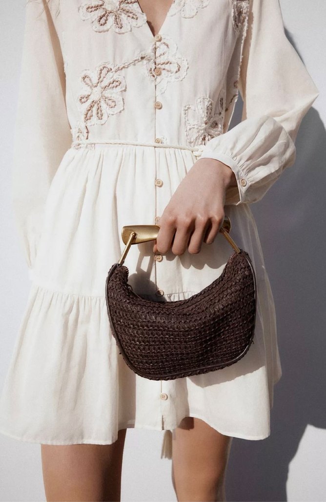 METAL SAPLI MİNİ ÇANTA - Görsel 4