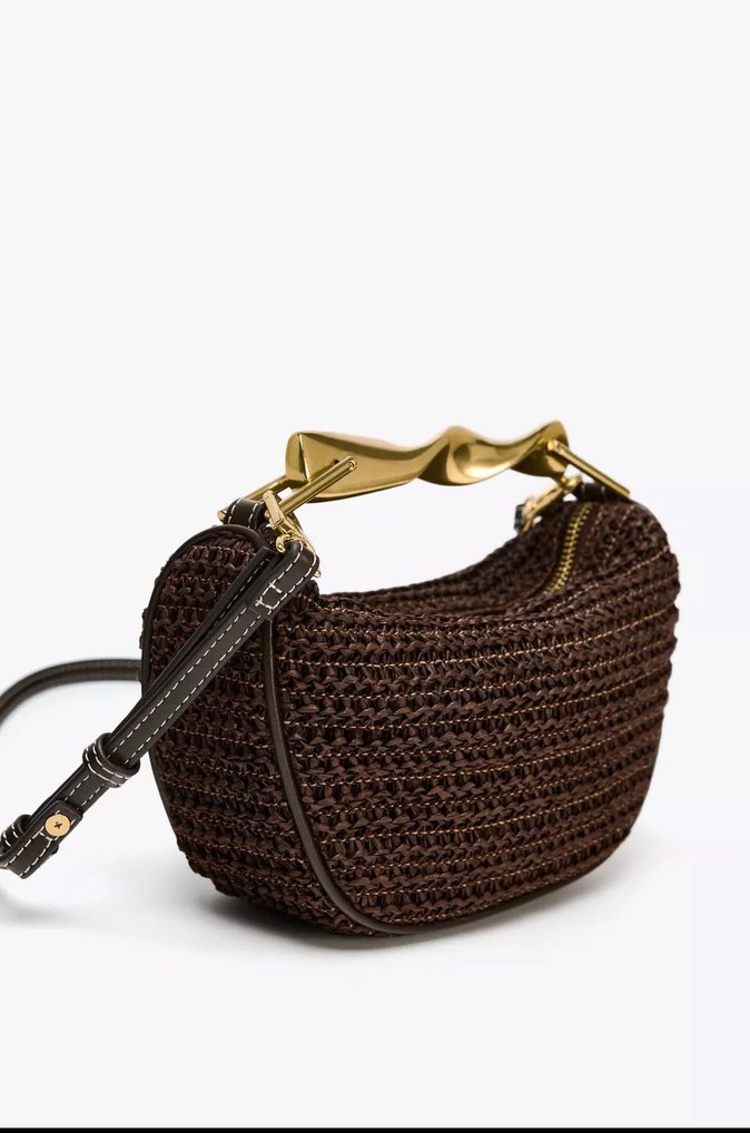 METAL SAPLI MİNİ ÇANTA - Görsel 2