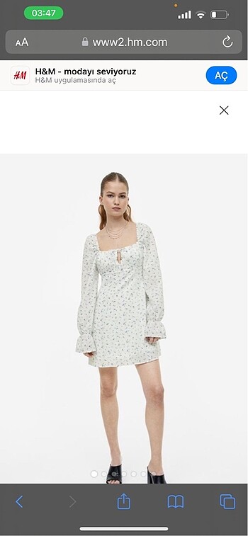 H&M Çiçekli elbise
