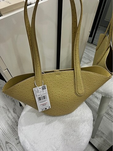 Mango Mango deri shopper çanta