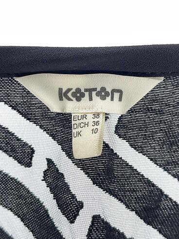 38 Beden siyah Renk Koton Bluz %70 İndirimli.