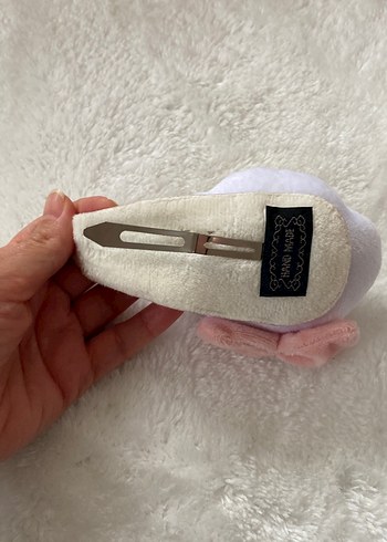 Pofuduk Nakışlı Beyaz Çocuk Toka - Görsel 2