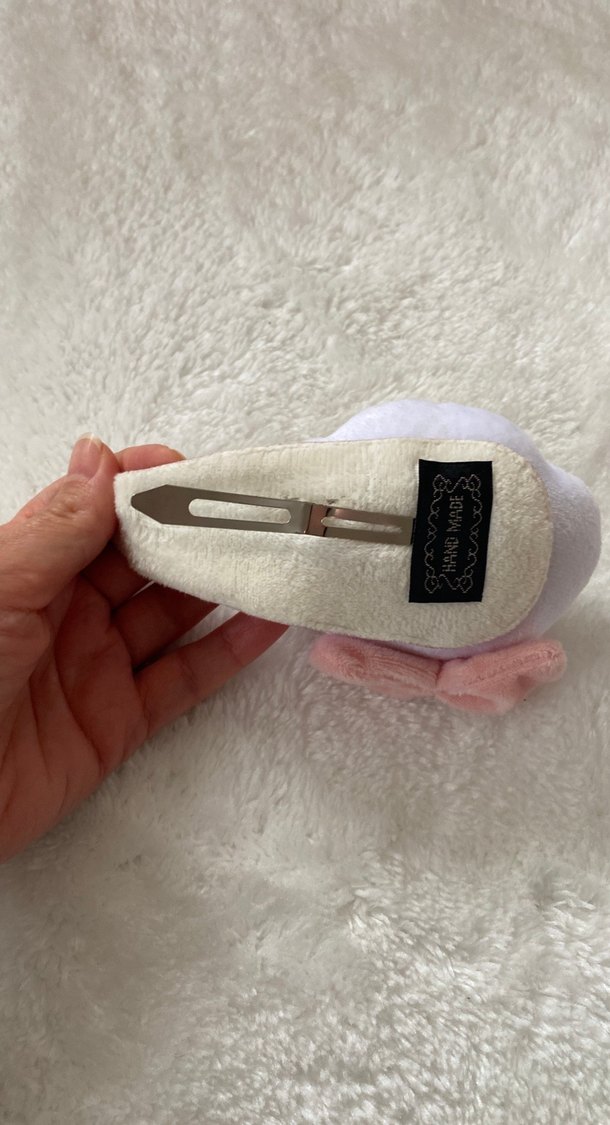 Pofuduk Nakışlı Beyaz Çocuk Toka - Görsel 2