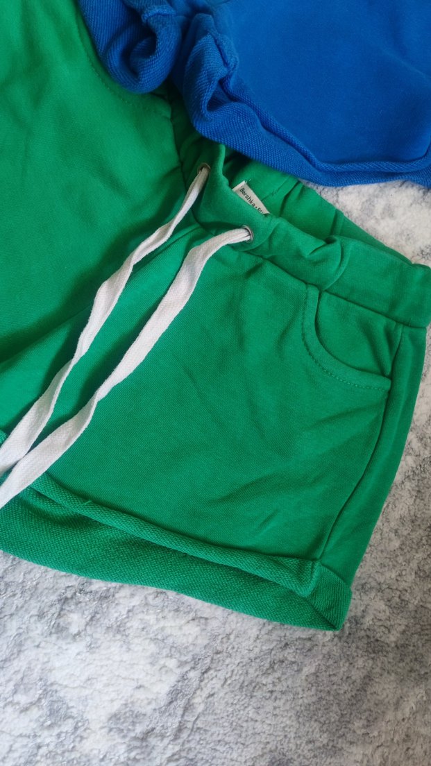 Renkli, dar kesim, mini şort - Görsel 4