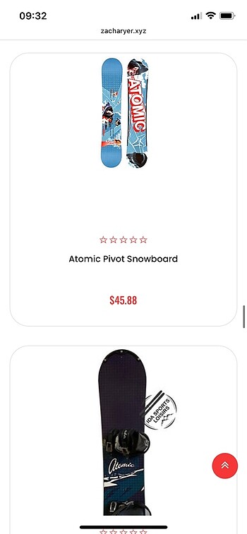 Atomic snowboard