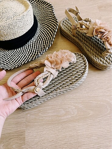 36 Beden Luvi Shoes Hasır Sandalet