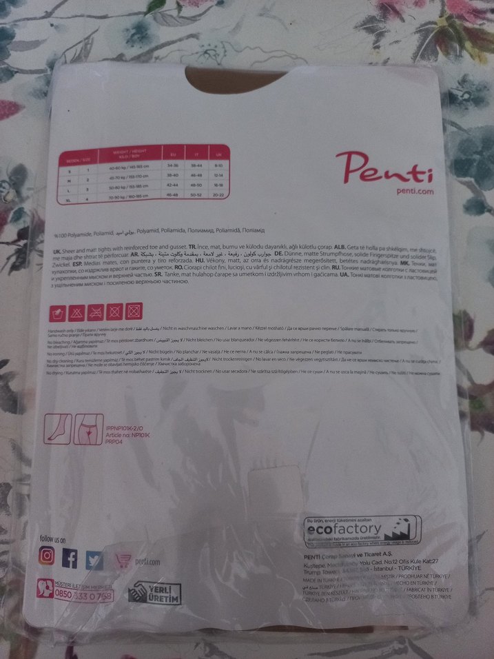 Ten Rengi İnce Külotlu Çorap - Görsel 3