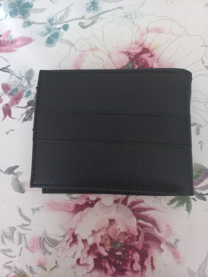 Siyah Baskılı Erkek Cüzdanı - Görsel 2