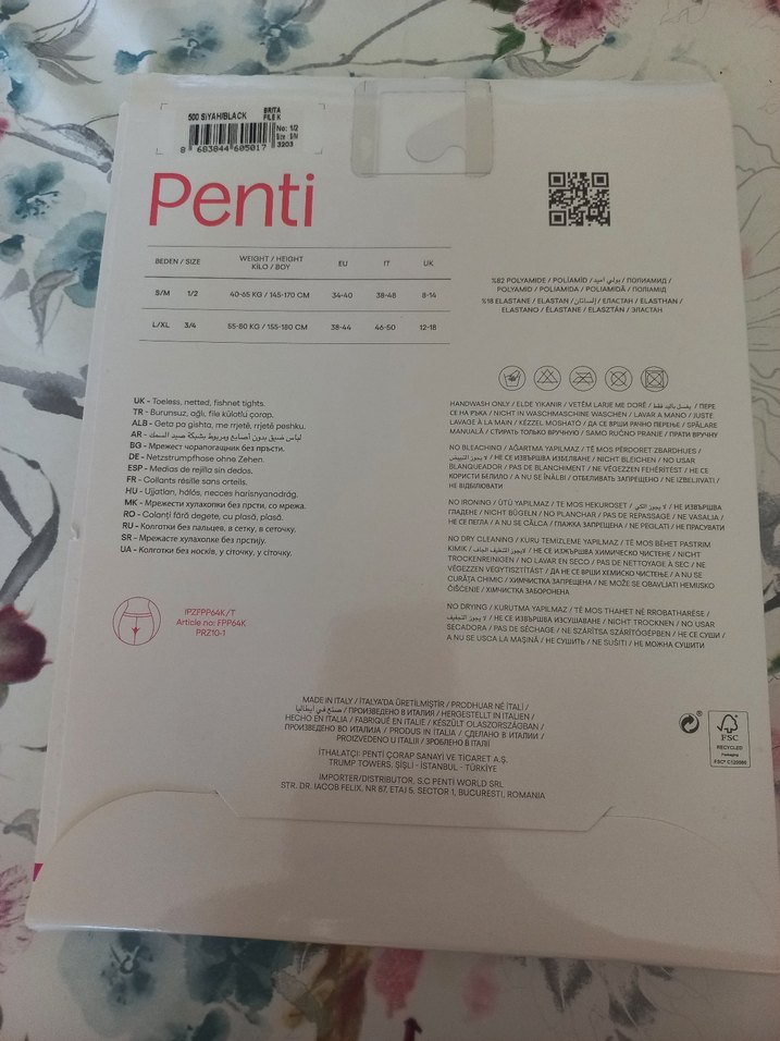 Penti Siyah File Çorap - Görsel 2