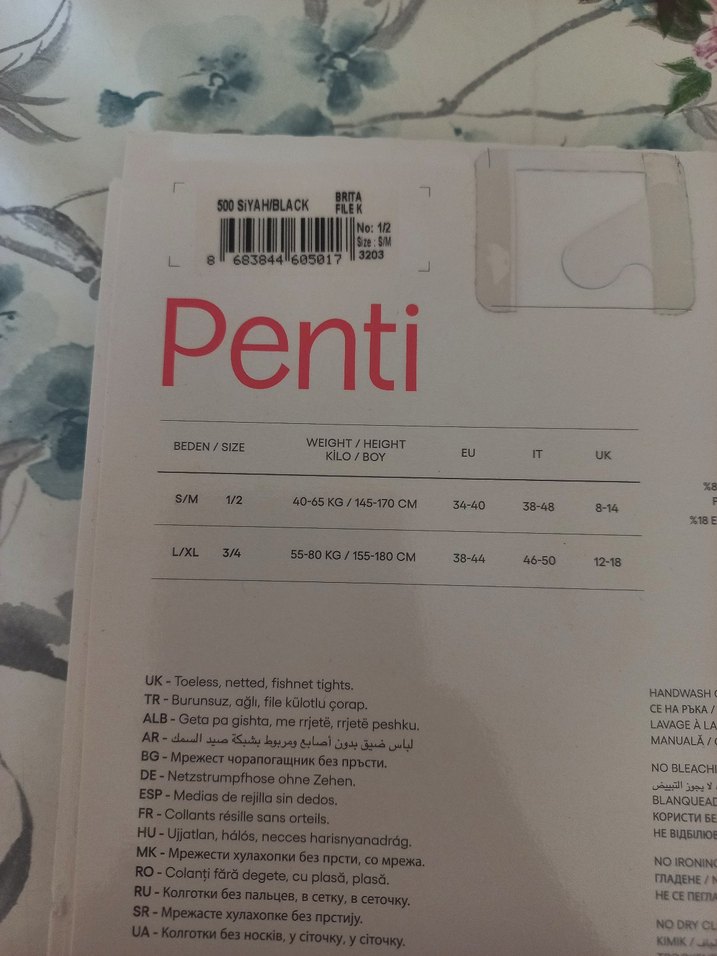 Penti Siyah File Çorap - Görsel 3