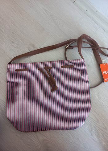 Çizgili Kadın Omuz Çantası - Görsel 3