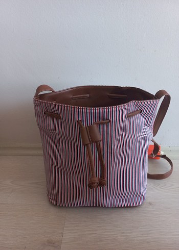 Çizgili Kadın Omuz Çantası - Görsel 2