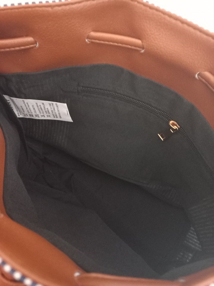 Çizgili Kadın Omuz Çantası - Görsel 4