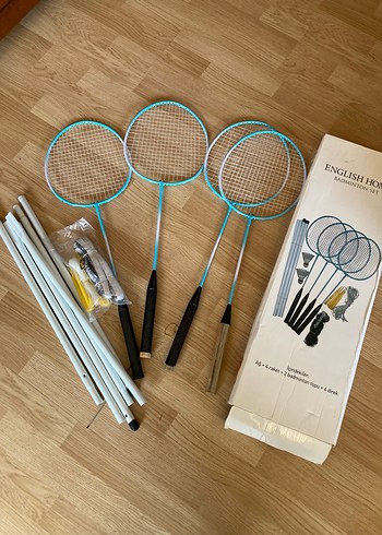 Mavi Badminton Seti 4 Raketli