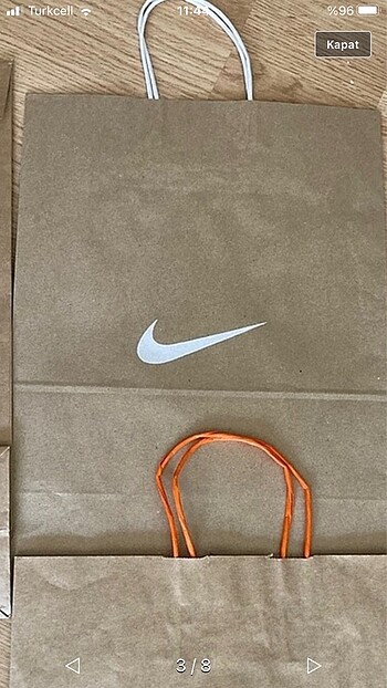 Nike karton çanta
