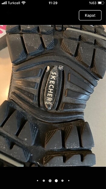 37 Beden siyah Renk Orjinal deri Skechers outdoor spor ayakkabi