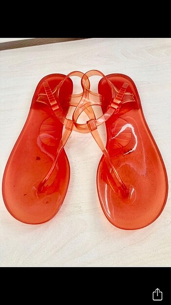 41 Beden turuncu Renk Vera wang jelly sandalet