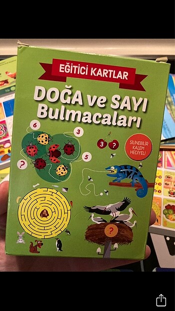  Beden Doga ve sayi bulmacalari kartlari