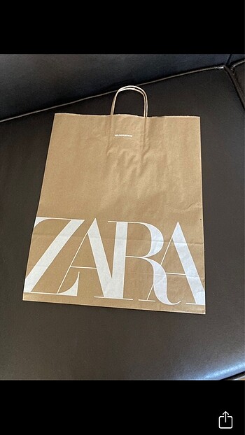 Zara Zara 2 ad karton poşet çanta