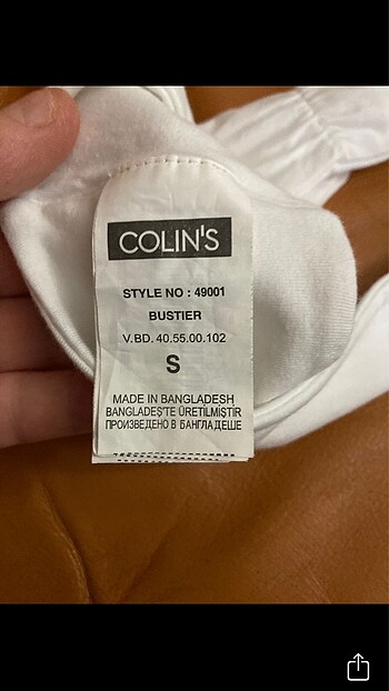 s Beden beyaz Renk Collins small beden büstiyer