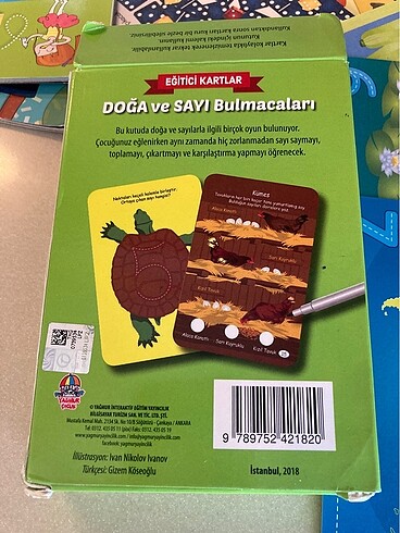 Dergiler oyun eğitim kartları doğa ve bulmaca oyun kartları heps - Görsel 11
