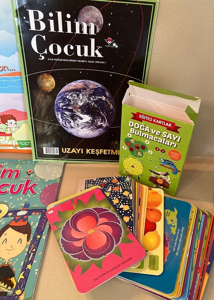 Dergiler oyun eğitim kartları doğa ve bulmaca oyun kartları heps - Görsel 3