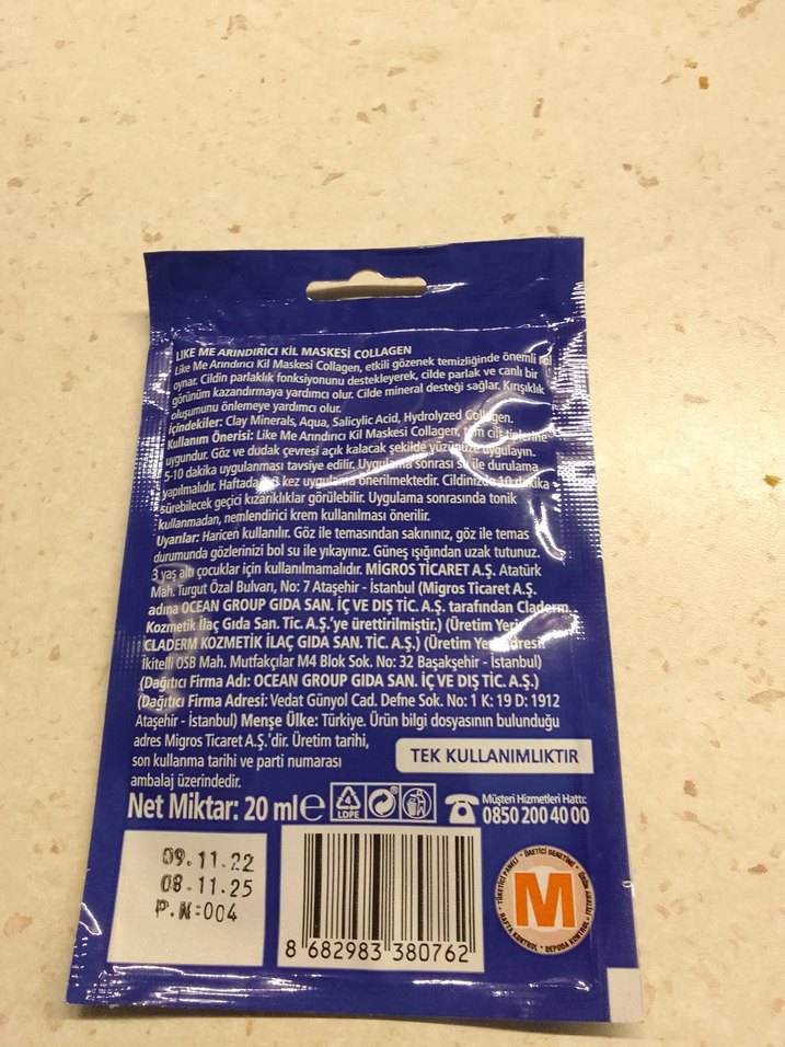 Likeme Kolajen Arındırıcı Kil Maskesi 20 ml - Görsel 2