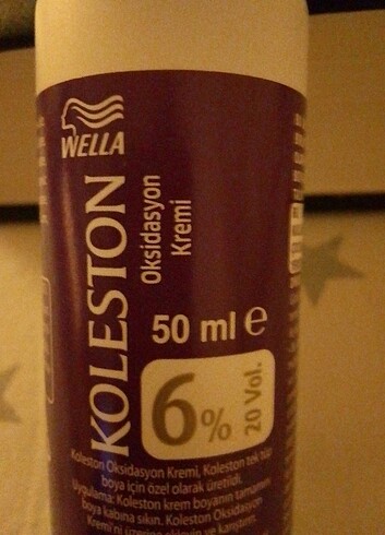 Wella Koleston oksidasyon 
