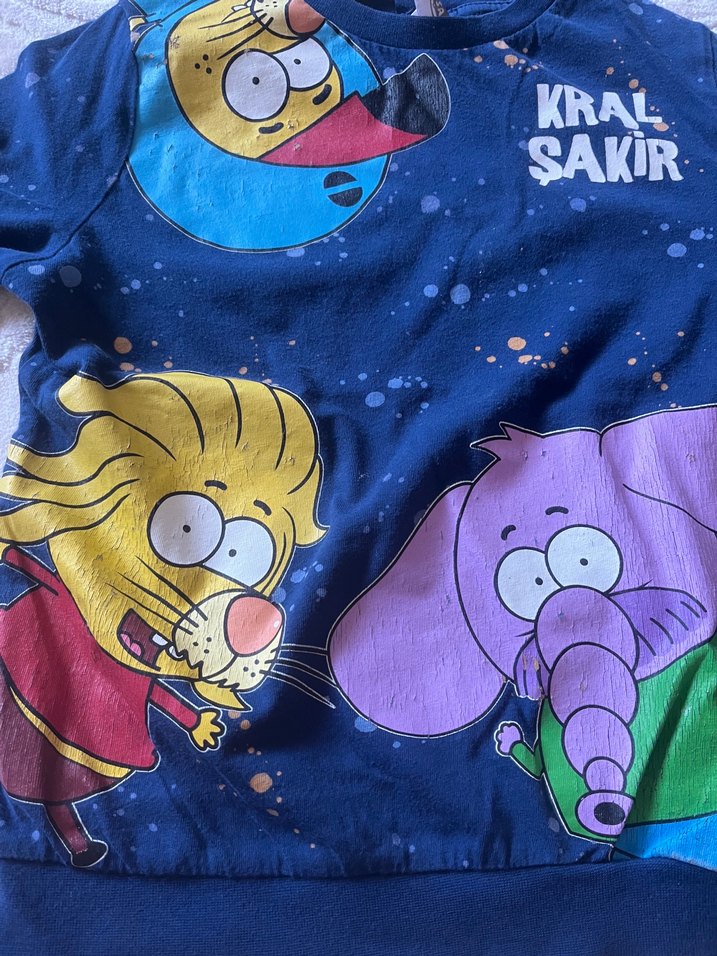 Kral Şakir Baskılı Erkek Sweatshirt - Görsel 4