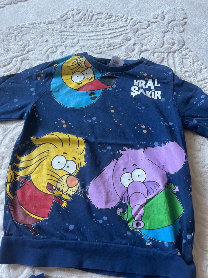 Kral Şakir Baskılı Erkek Sweatshirt - Görsel 2