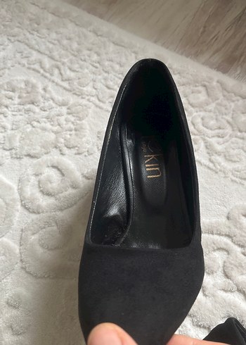 Siyah Süet Stiletto Ayakkabı - Görsel 5