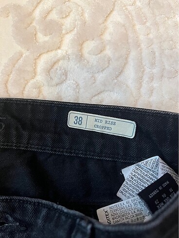38 Beden siyah Renk Püsküllü pantalon