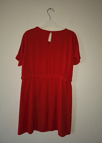 Belden bağlamalı mini elbise - Görsel 8