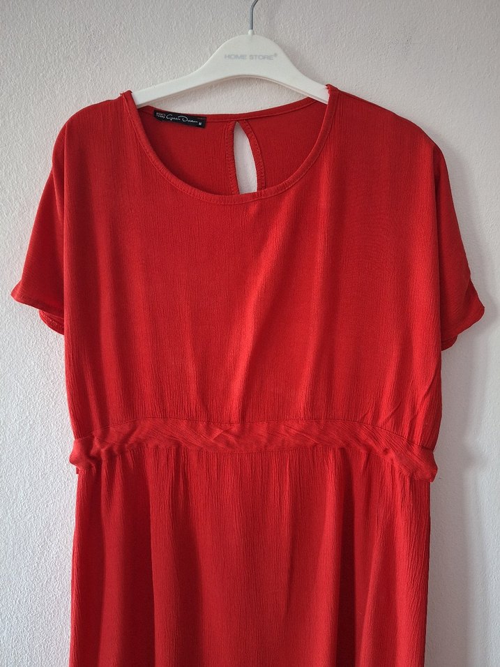 Belden bağlamalı mini elbise - Görsel 4