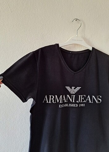 s Beden siyah Renk Armani jeans erkek tişört 