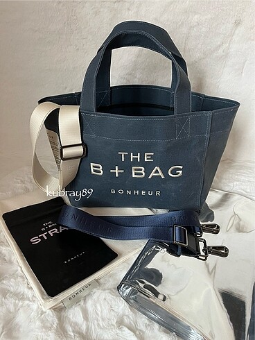 Diğer BONHEUR B+BAG dark denim mini