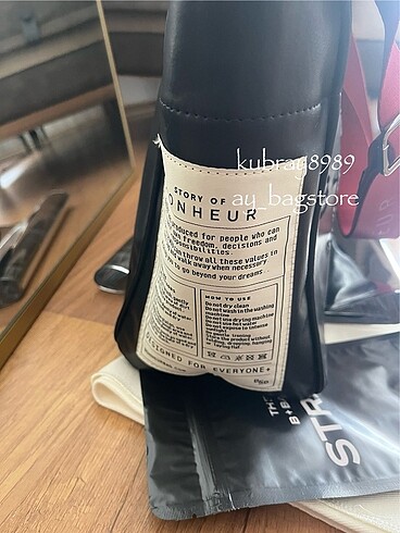 Beden siyah Renk BONHEUR vegan leather black phantom