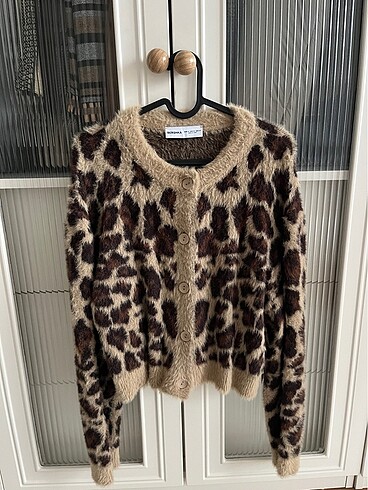 BERSHKA leopar hırka