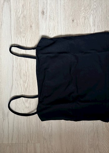 Zara Siyah Mini Askılı Kadın Atlet