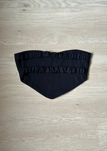 m Beden Kadın Siyah Mini Bustier